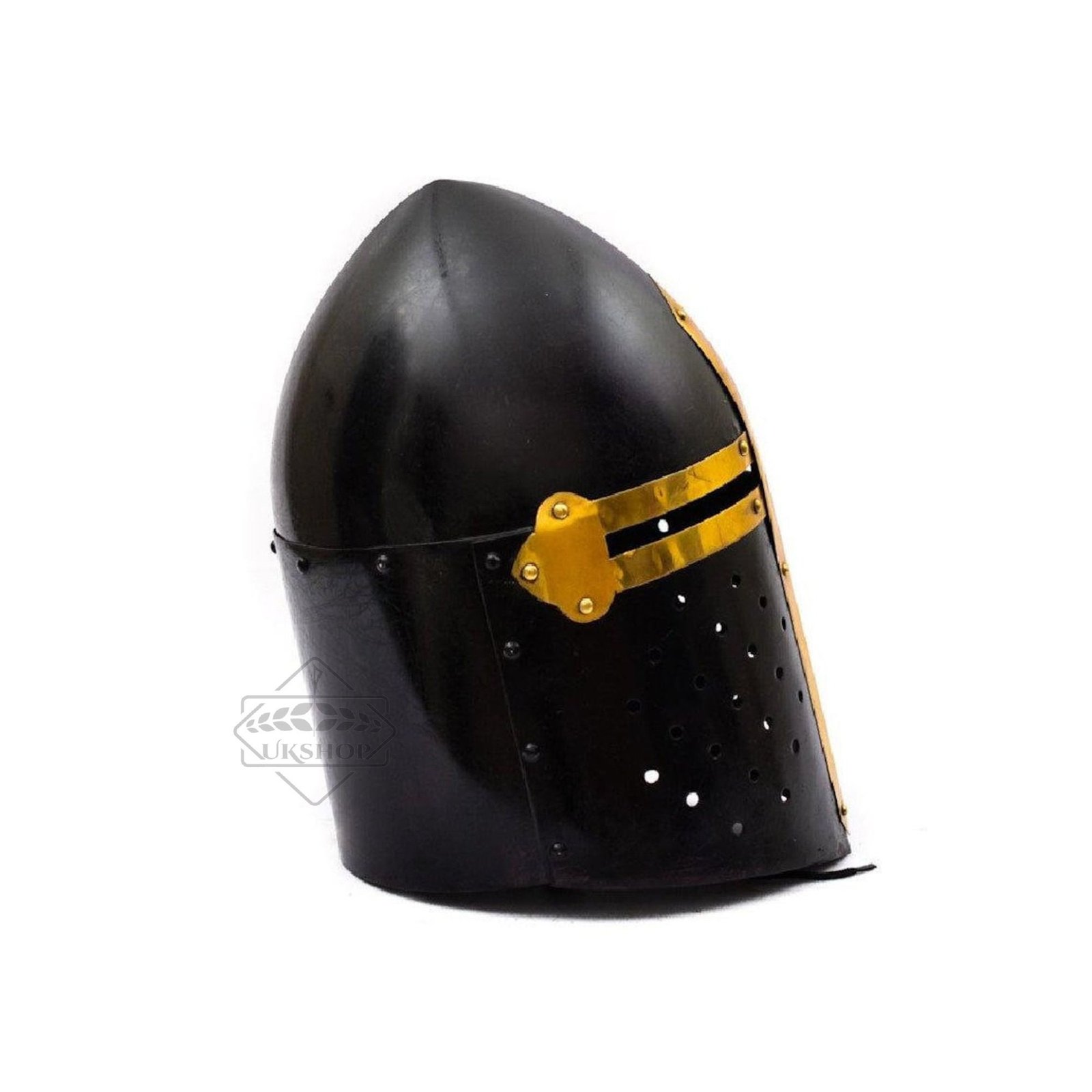 Sugarloaf helmet black mild steel1
