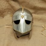 Viking Wolf Helmet with Chainmail