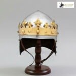 Medieval King Helmet 1.2MM Steel with Leather Liner