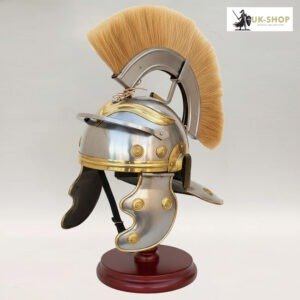 Roman Centurion Helmet with Brown Plume