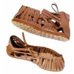 brown roman sandal