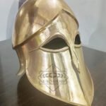 Brass Corinthian helmets