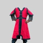 Medieval Gambeson Red with Black