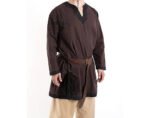 Viking Tunic – Cotton Fabric Brown Color