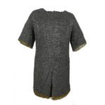 Chainmail hauberk 9mm flat ring riveted with brass trim 1