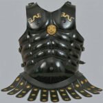 Roman Black Muscle Body Armor