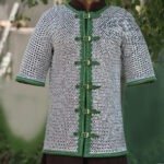 Aluminum Chainmail Shirt 10MM Flat Ring Riveted With Washer Half Sleeve