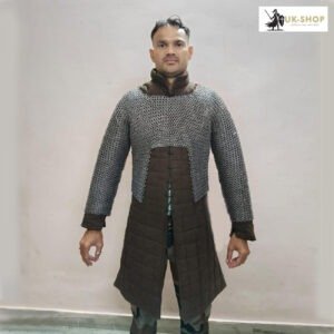 Chainmail Half Hauberk 9mm Flat Ring Riveted with Washer Medieval Chainmail